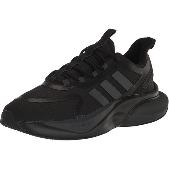 NWT adidas Men\'s Alphabounce+ Running Shoe, Black/Carbon/Carbon, 9 main image 7
